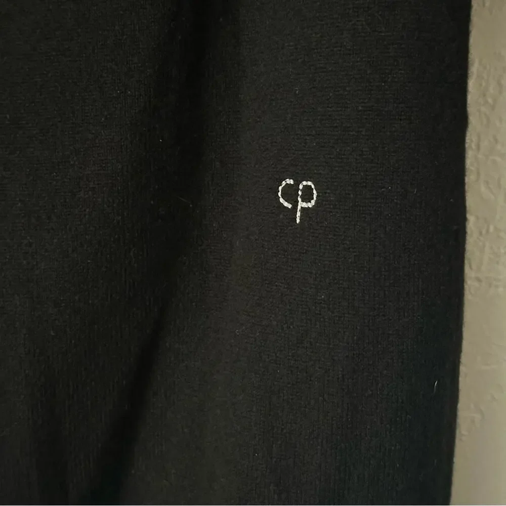 chinti and parker Cashmere Star Sweater Black size XS White Stars Slouchy